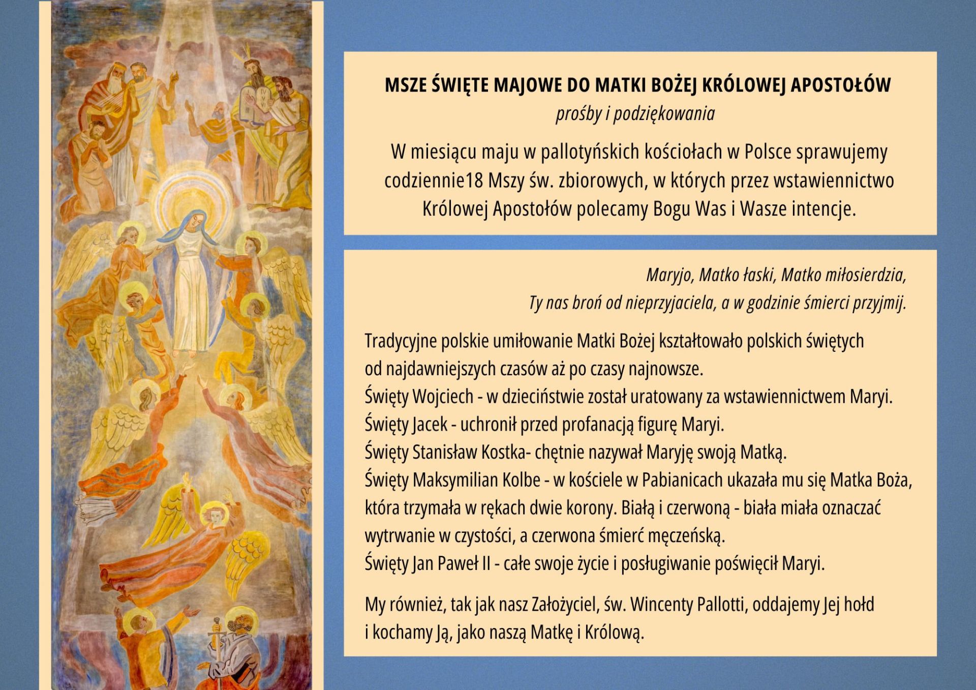 Majowe Msze święte